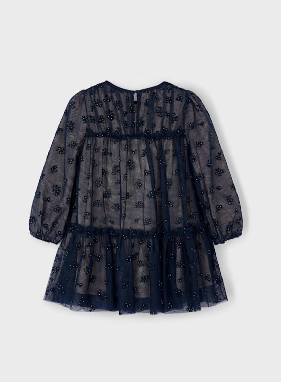 Girl Tulle Dress-Navy