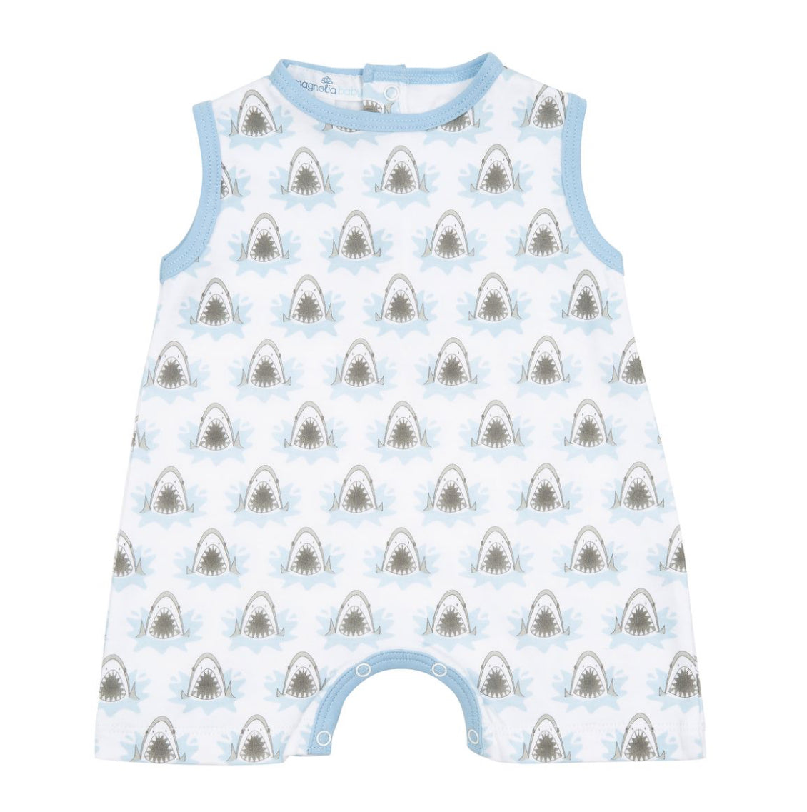 Jawesome Light Blue Sleeveless Short Playsuit