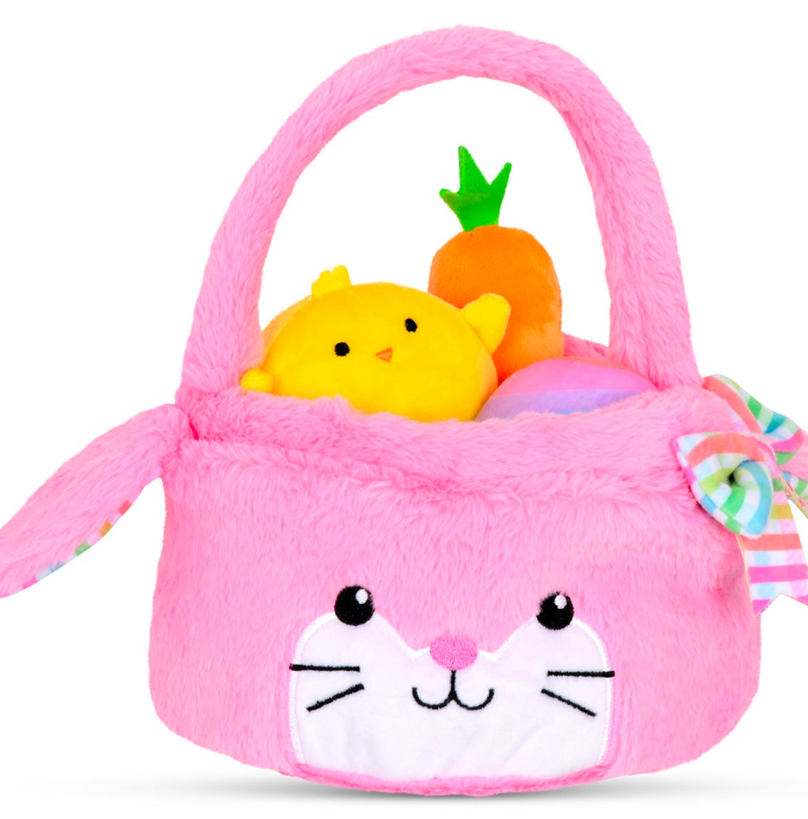 Bunny Basket Plush Set
