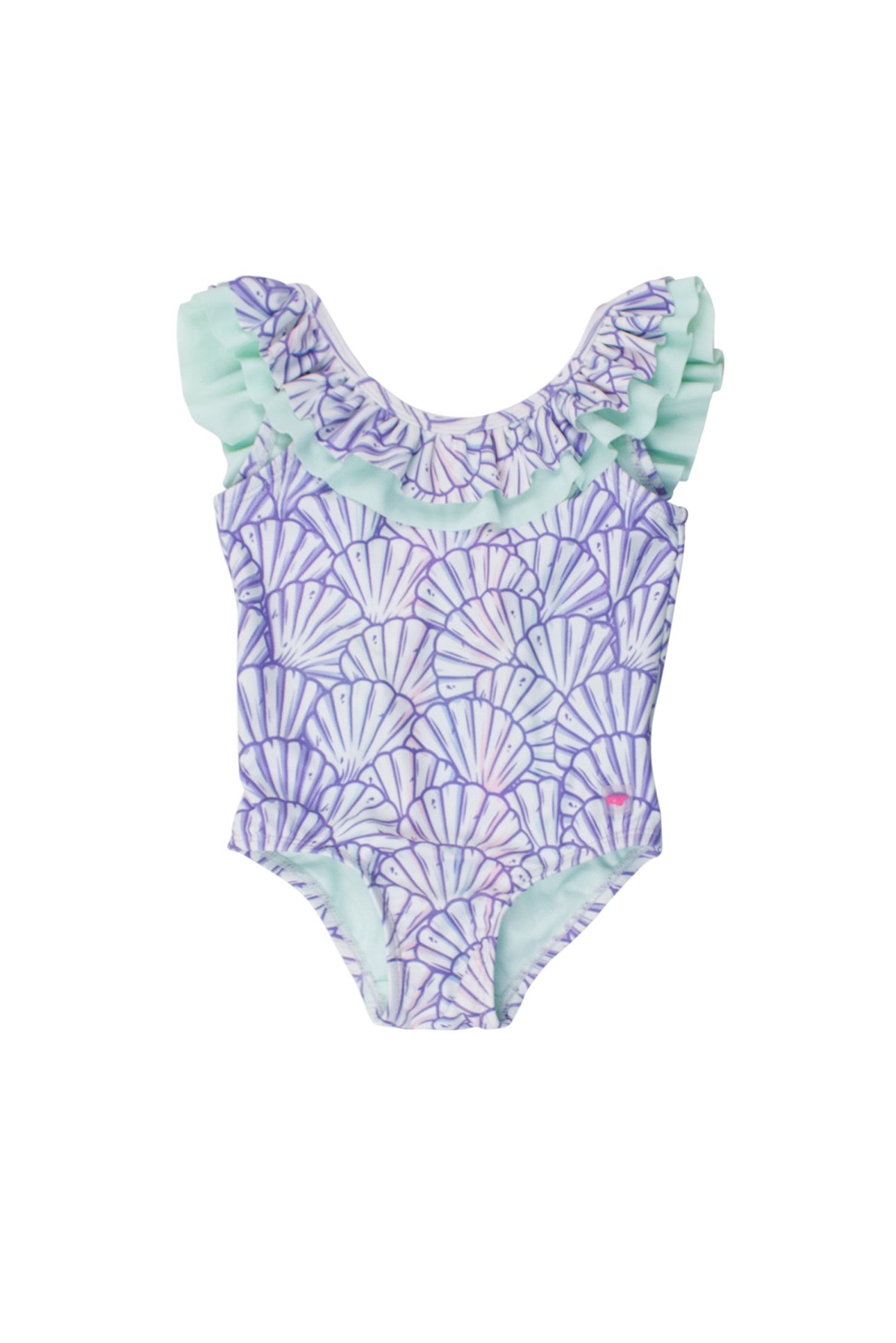 Scoopback Ruffle One Piece-Magical Mermaid