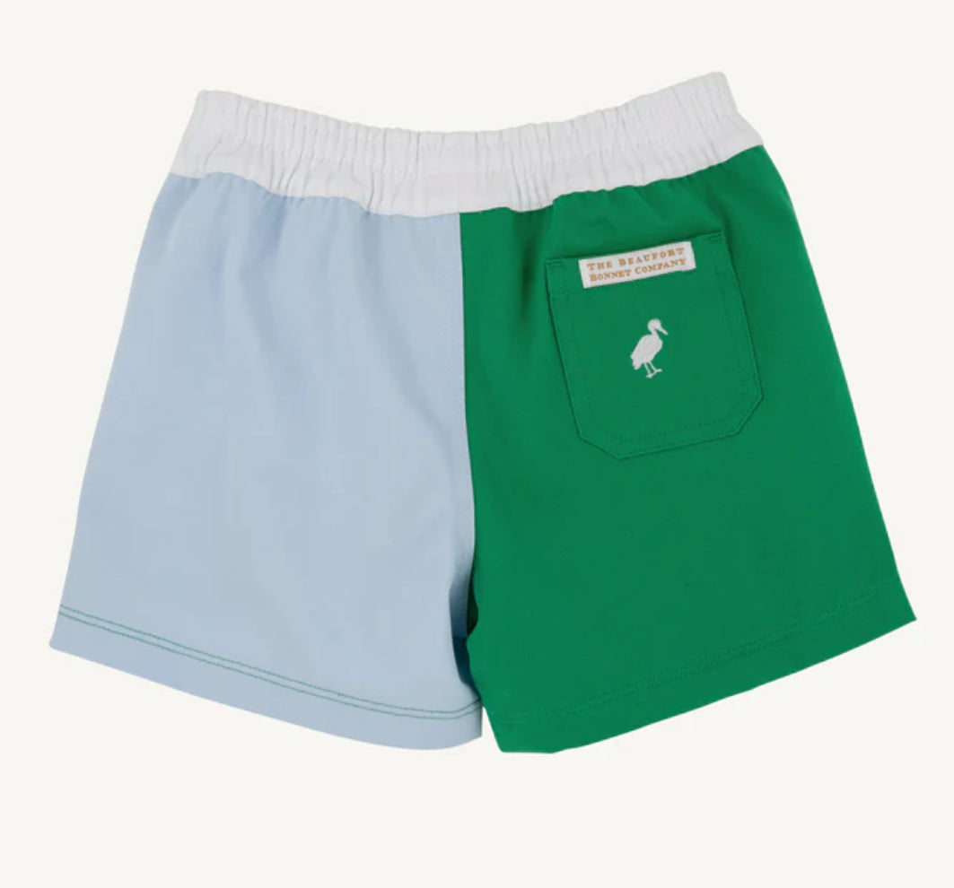Sheffield Shorts- Buckhead Blue/Kiawah Kelly Green/Worth Avenue White
