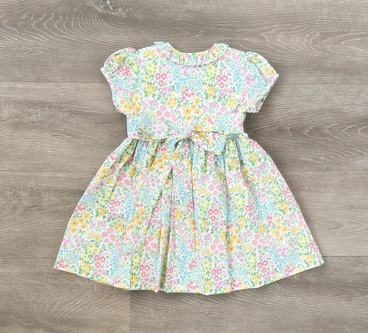 Spring Floral Open Front Dress
