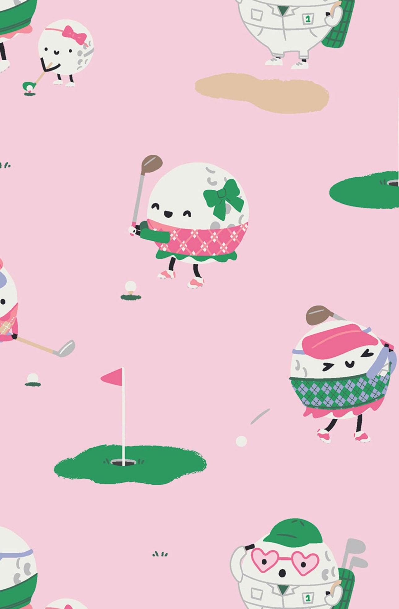 Golf Pros Pink L/S Loungewear Set