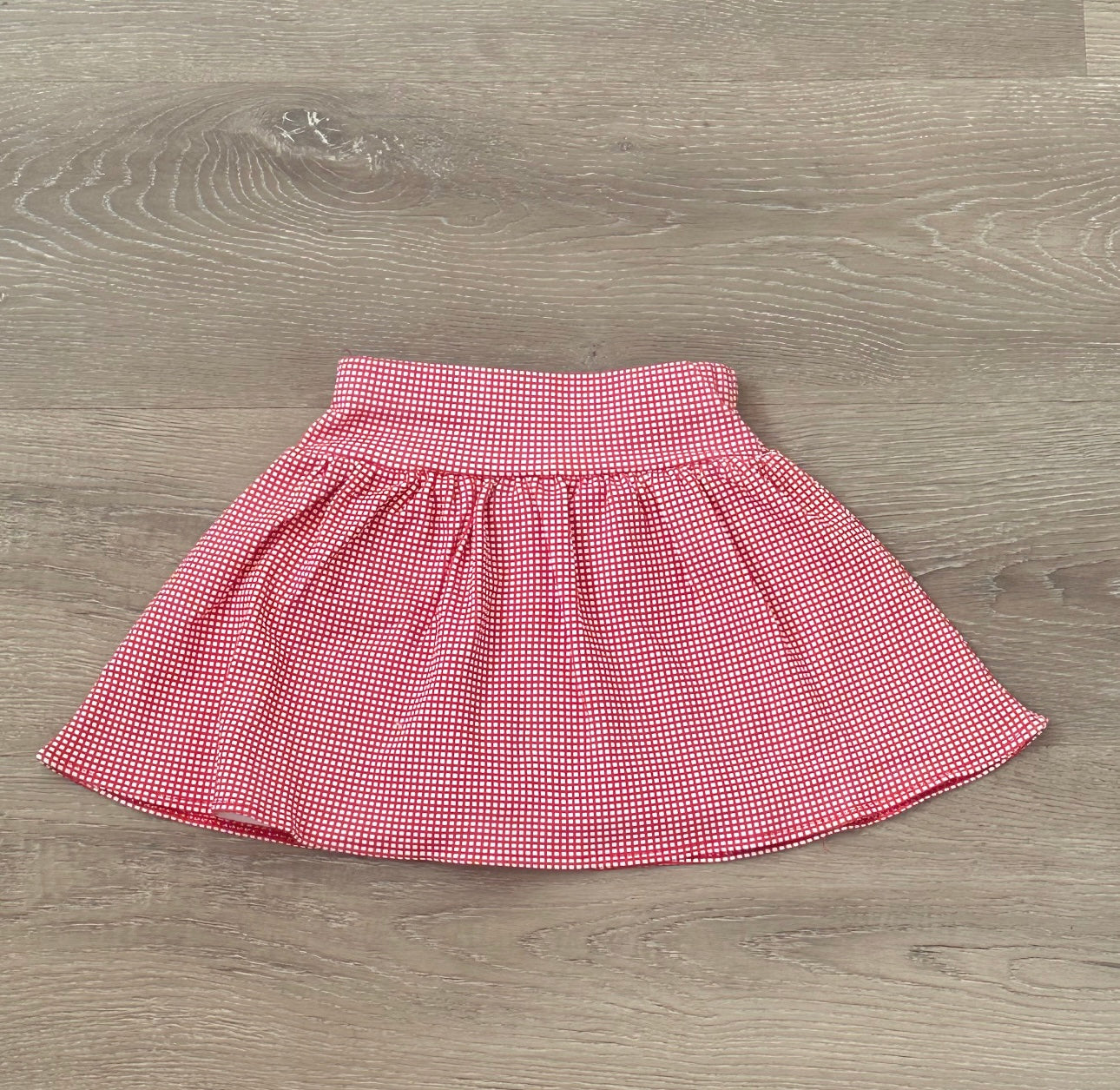 Red/White Gingham Skort