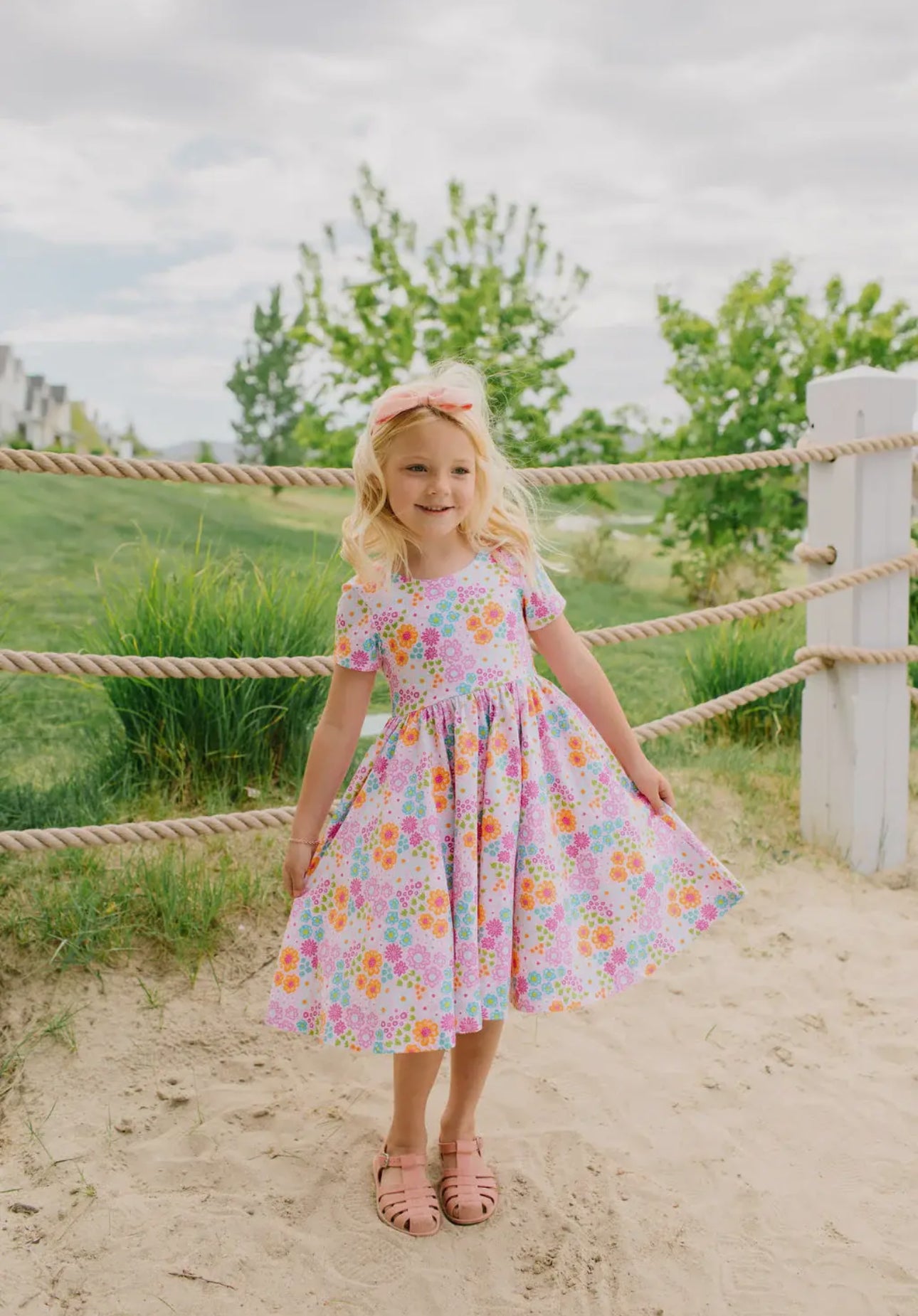 Classic Twirl in Pink Flowers