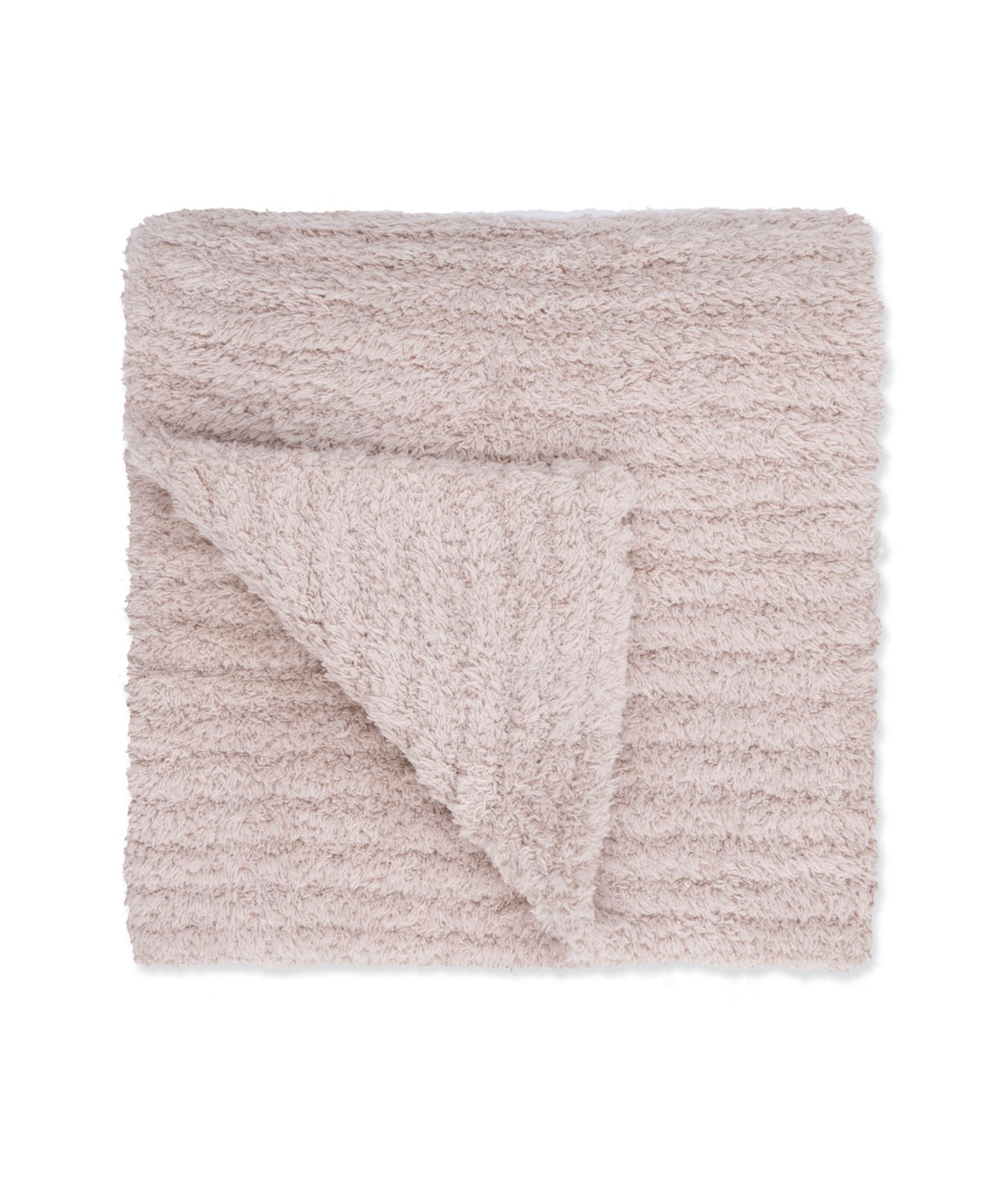 Chenille-Stone Blanket w/ Stripe Texture 30 X 30