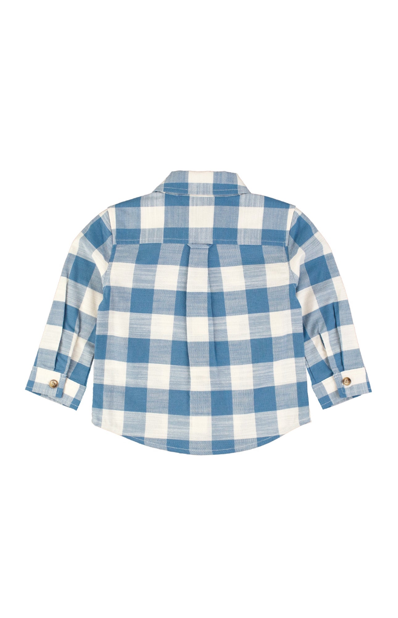 Long Sleeve Button Down- Countryside Blue Plaid