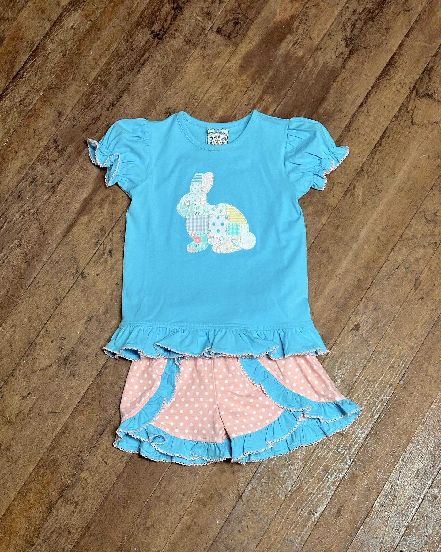 Patchwork Bunny Short Set