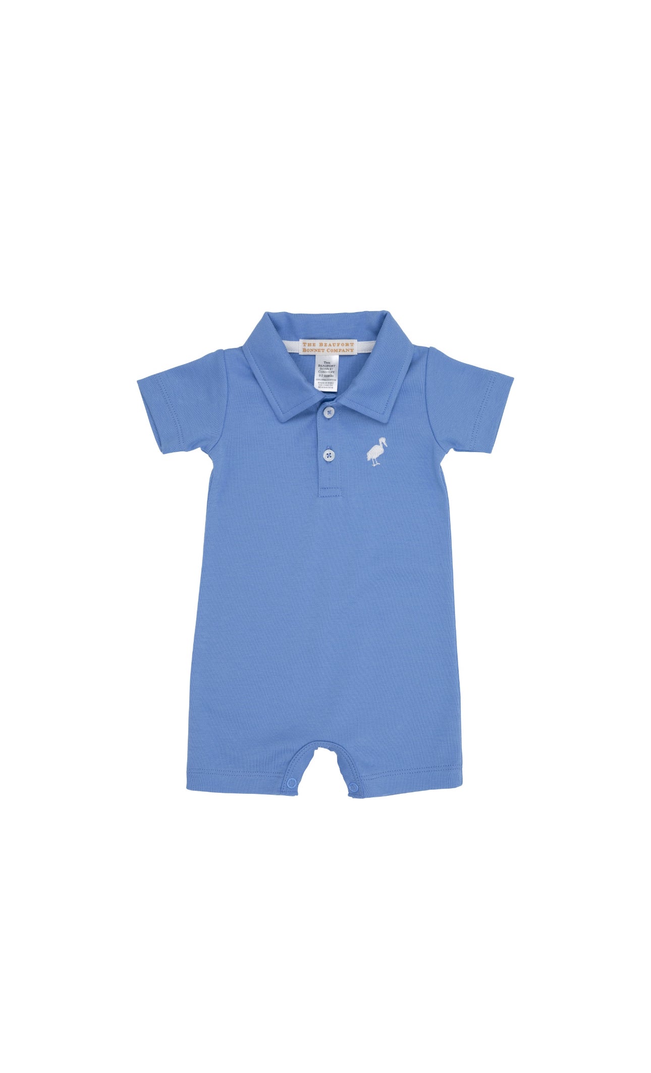 Sir Proper Rompers-Barbados Blue, Worth Avenue White