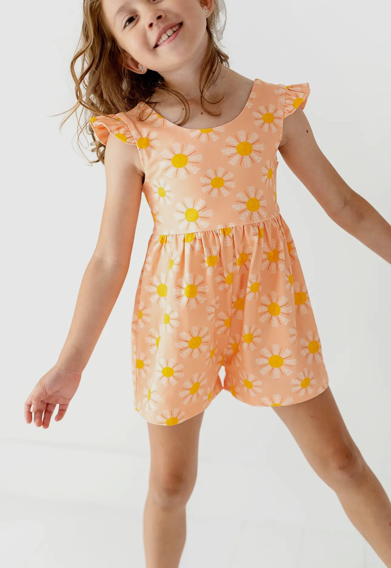 Macie Romper in Blooming Sunshine