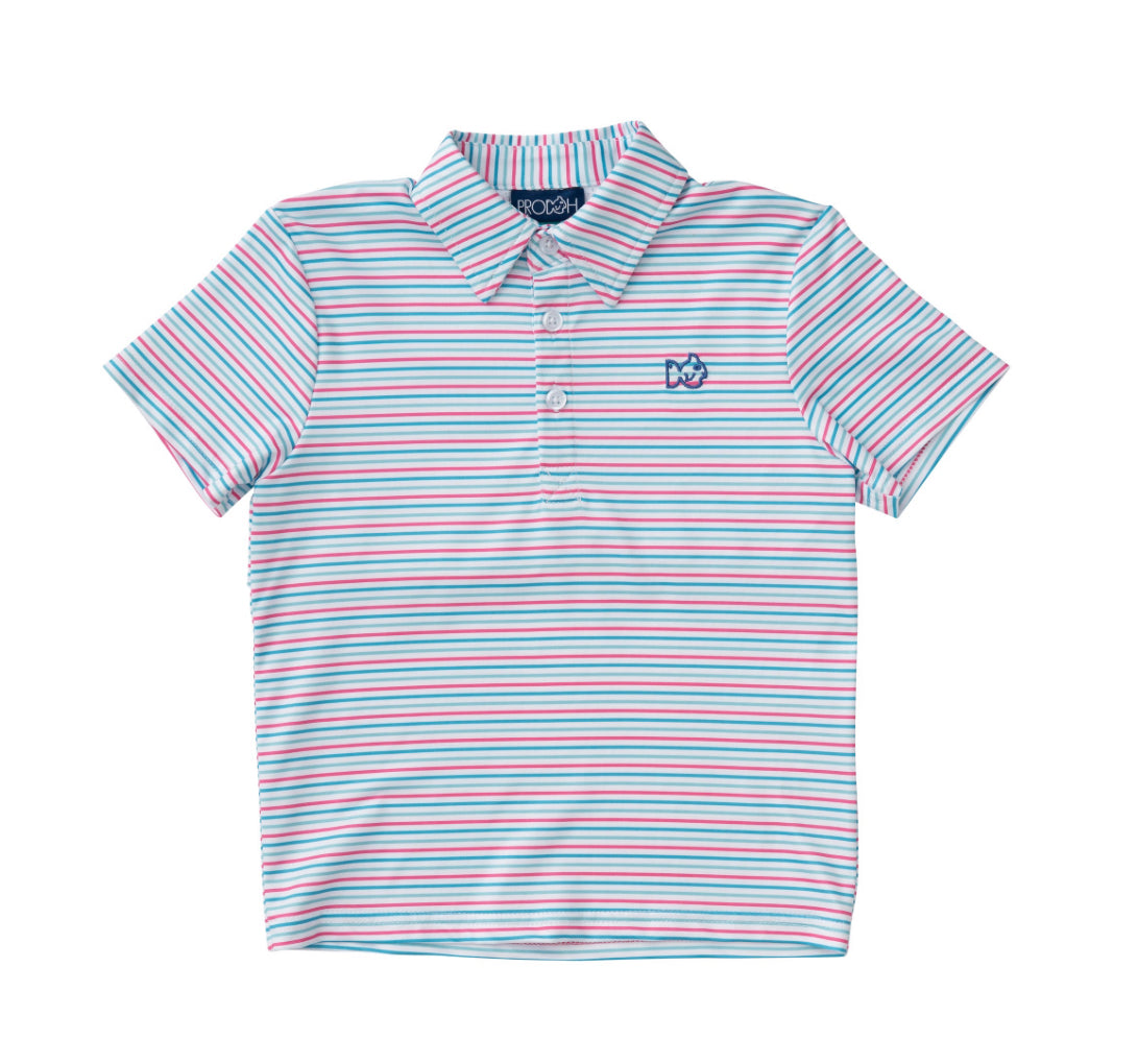 Pro Performance Polo-Candy Stripe