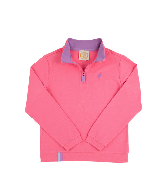 Prepletica Hayword Half Zip, Romany Rose/Valley High Violet