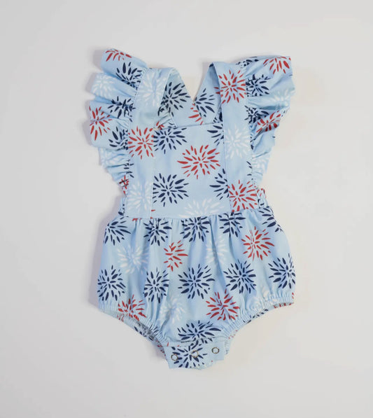 Emmy Romper in Firework, 4th of July