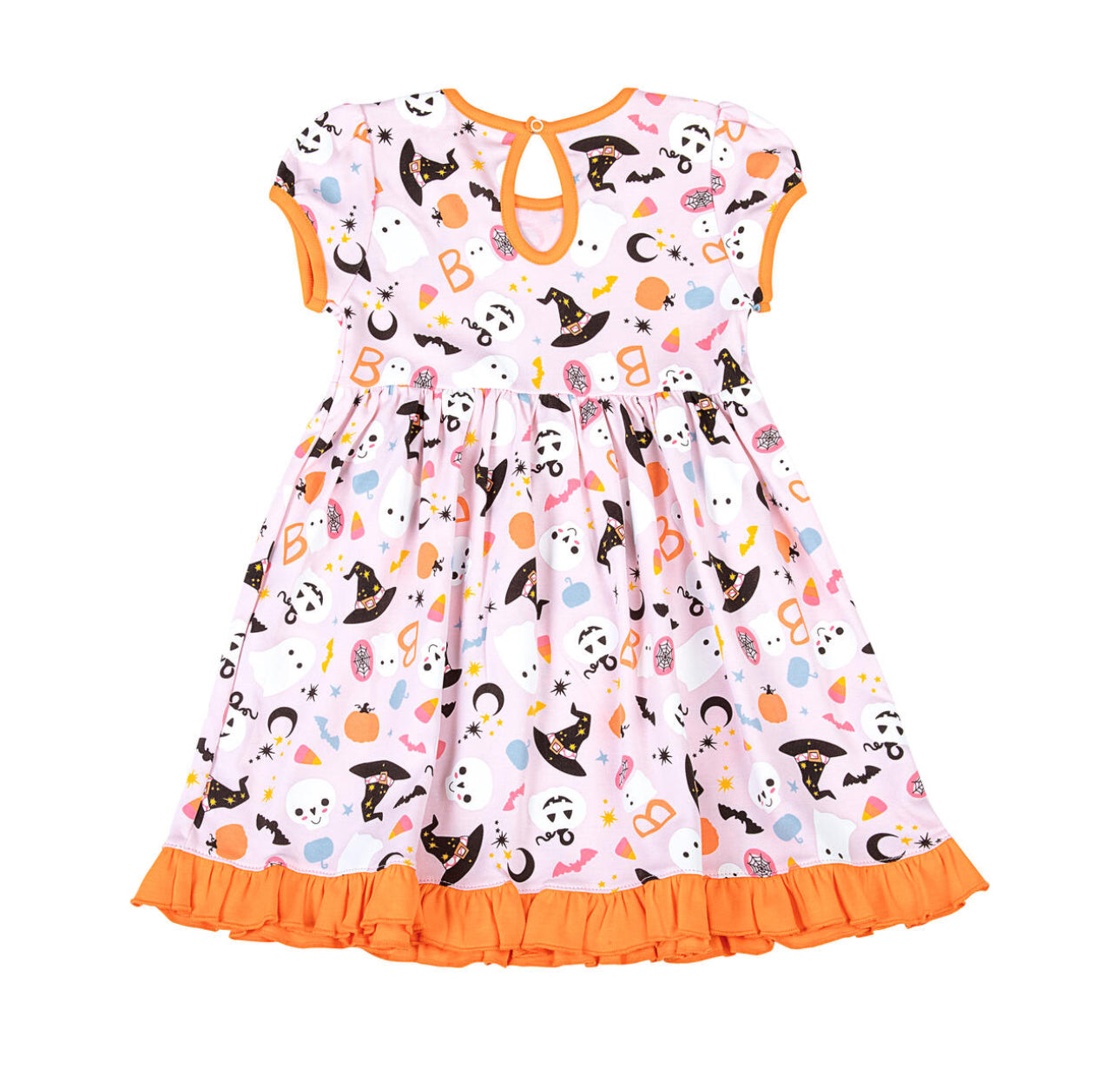 A Little Bit Batty Printed S/S Toddler Dress