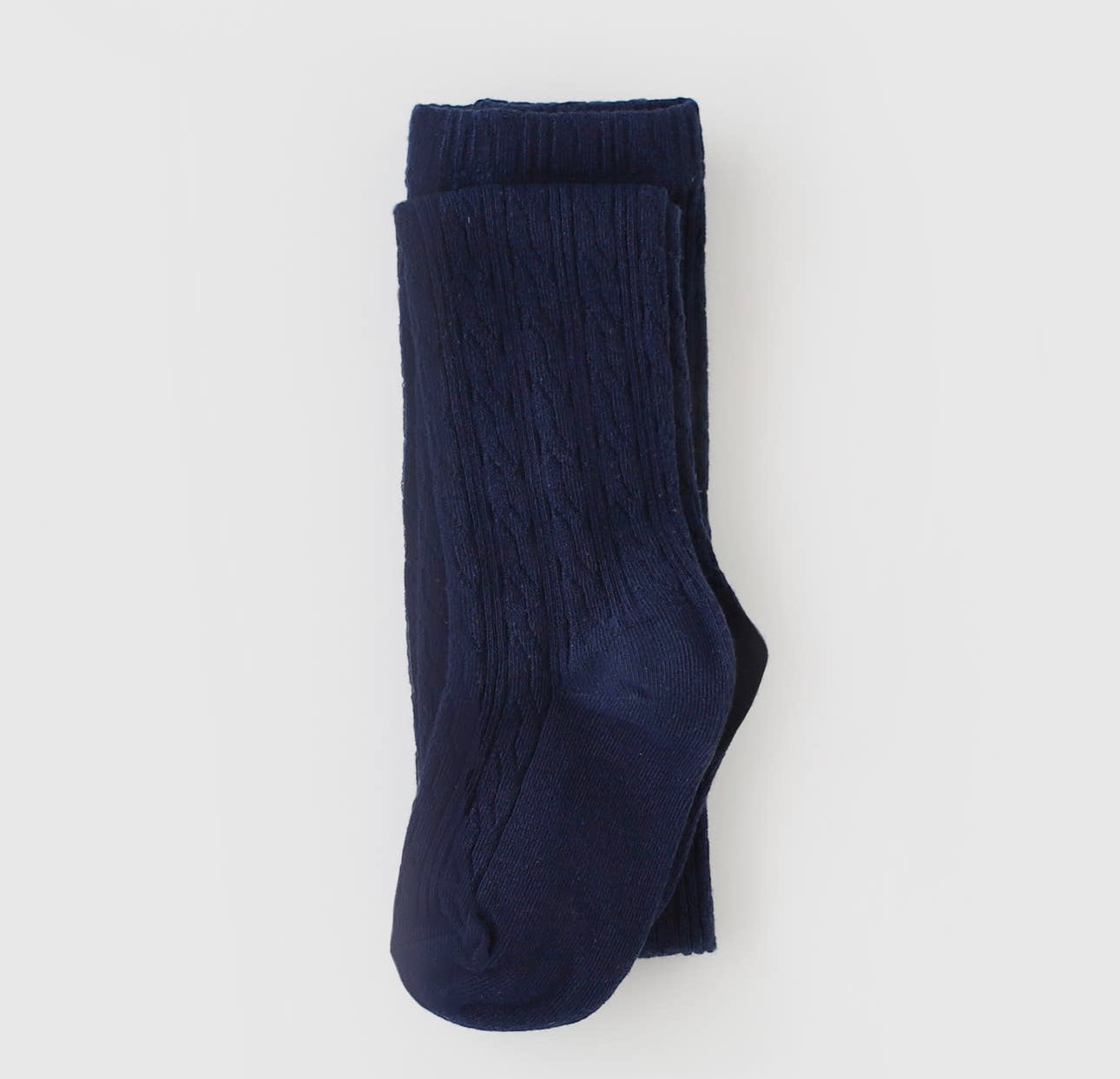 Navy Cable Knit Tights