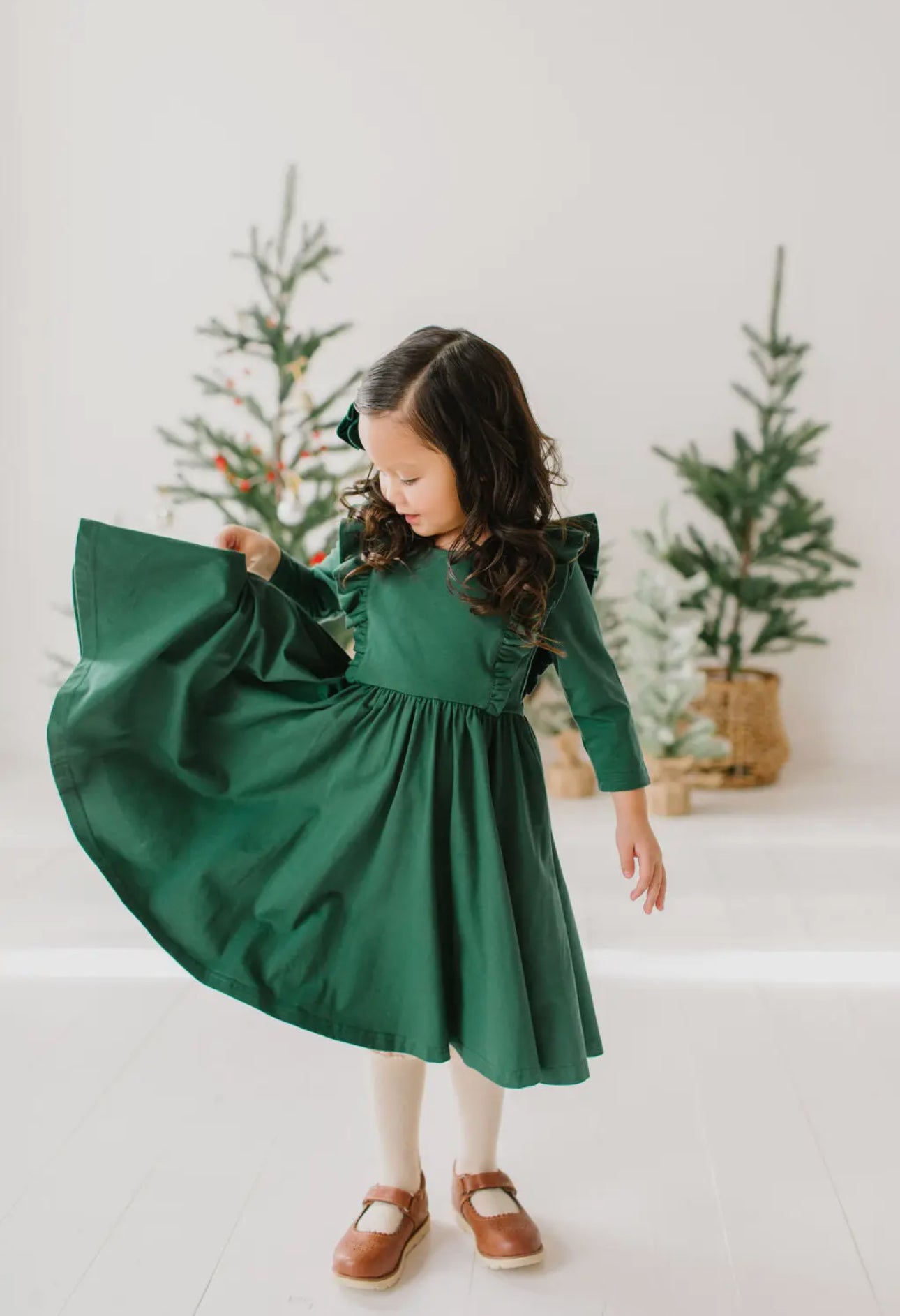 Adelisa Dress in Evergreen