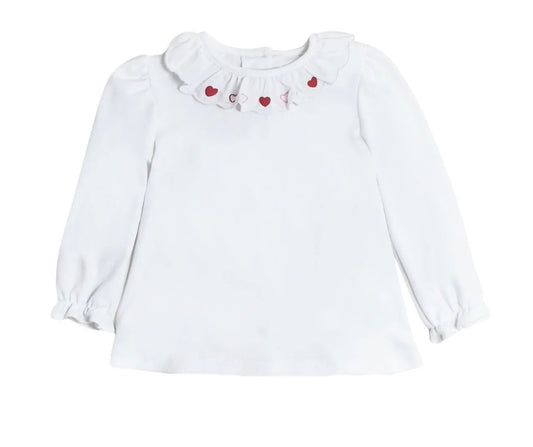 Hearts Scalloped Blouse