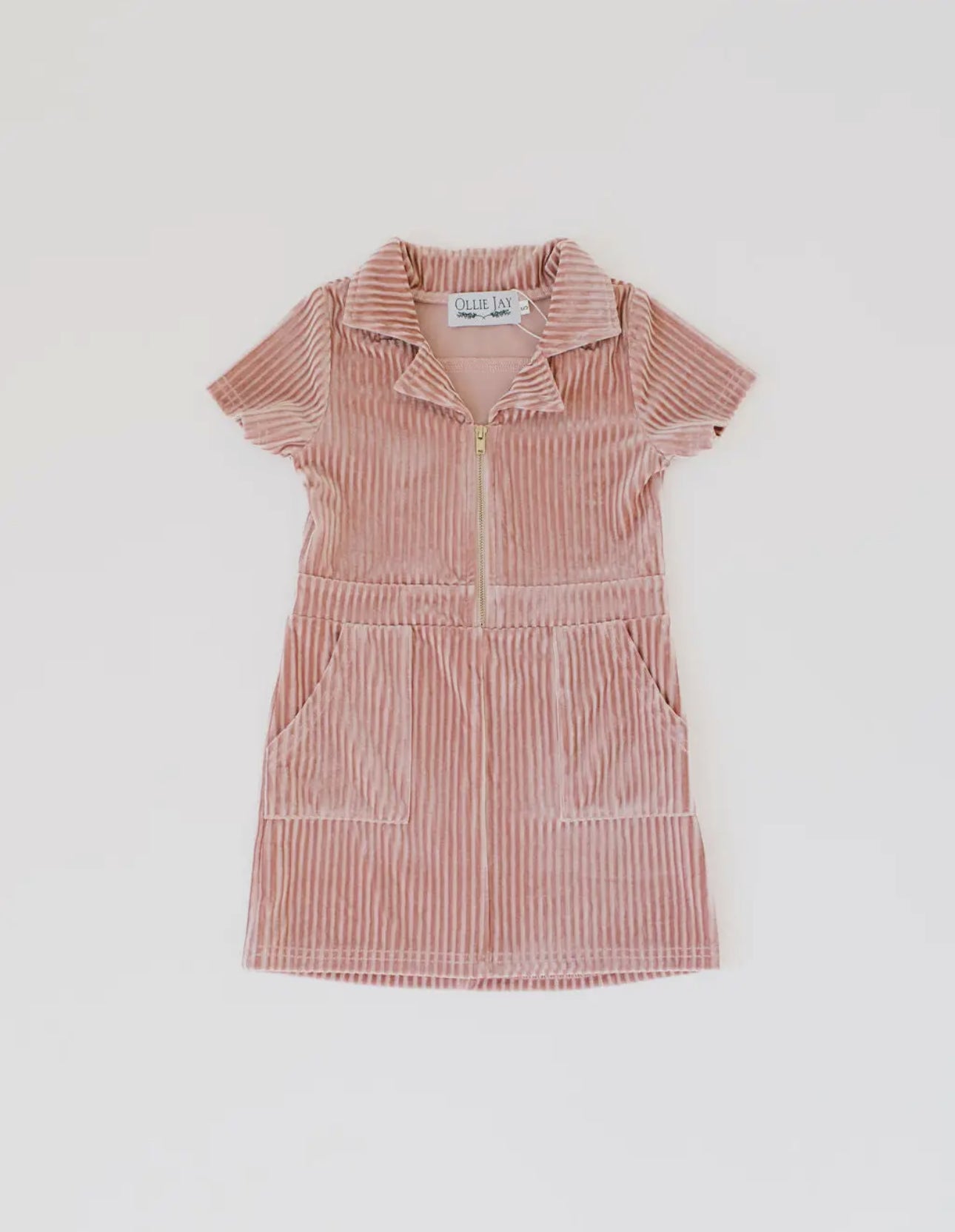 Corduroy Dress in Blush