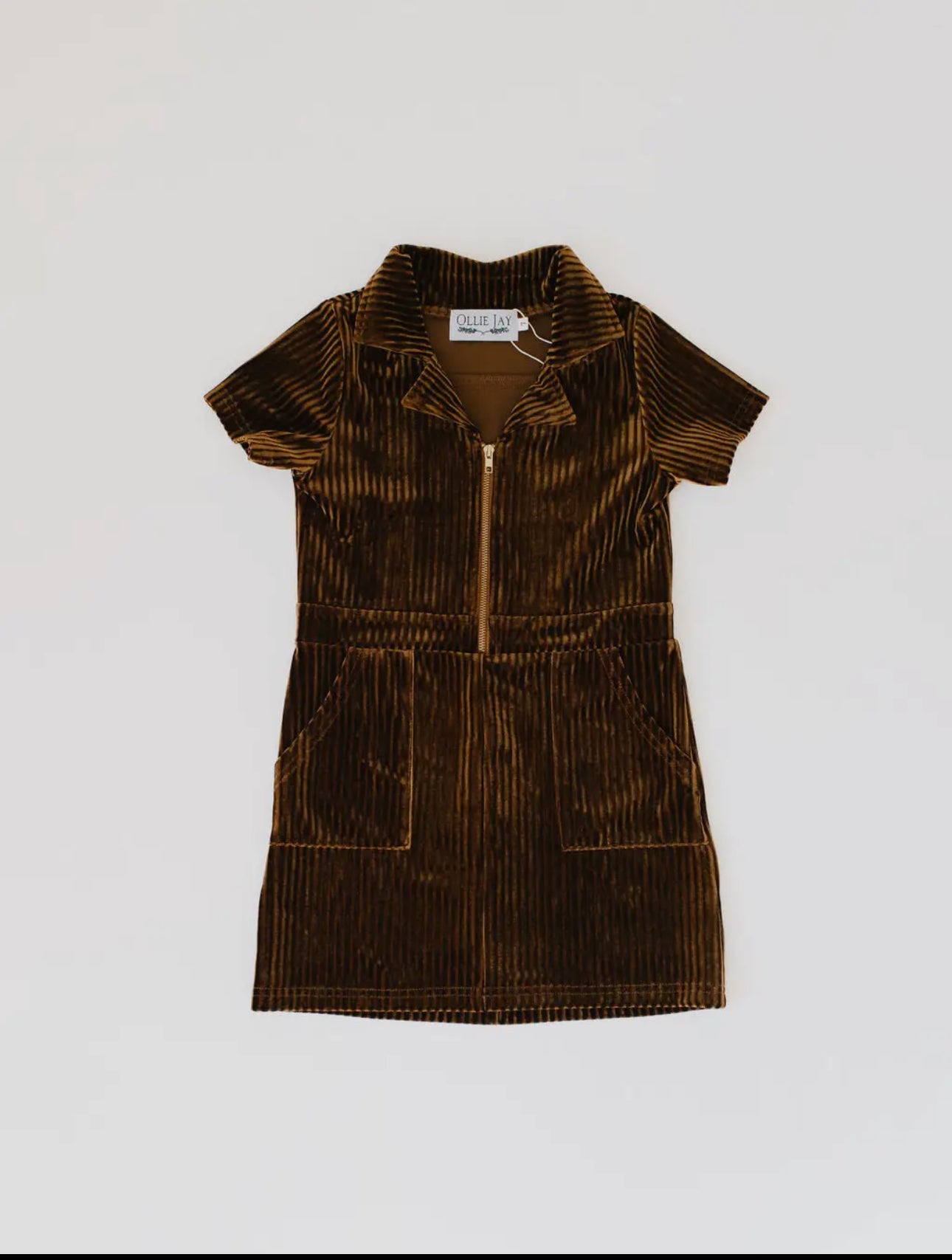 Corduroy Dress in Wood