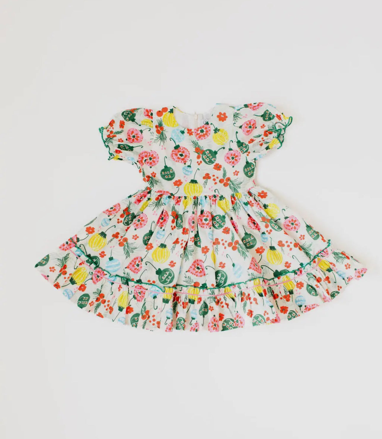 Aura Poplin Dress in Vintage Ornament