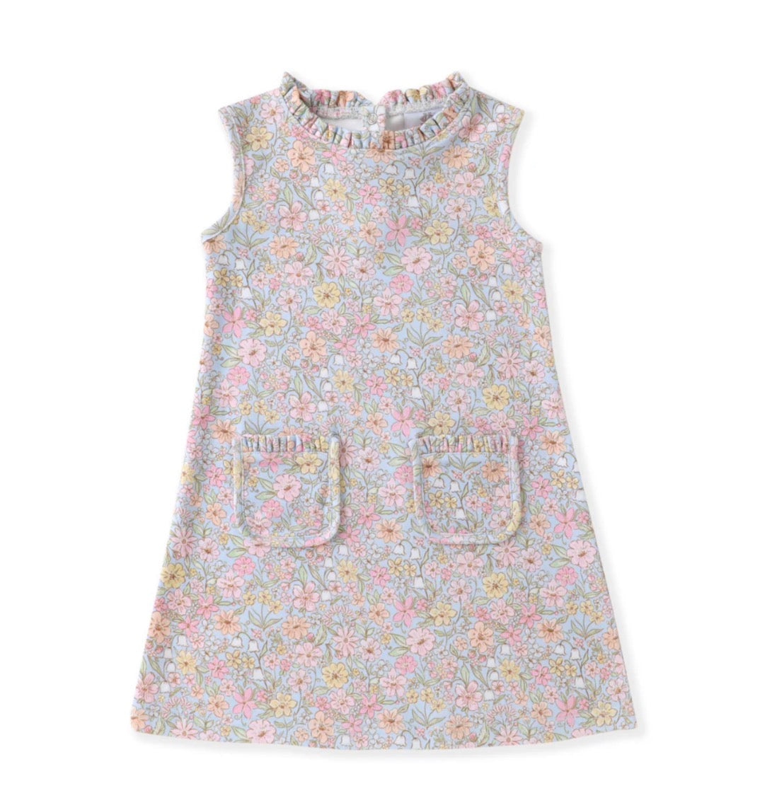 Floral Sleeveless Pocket Dress
