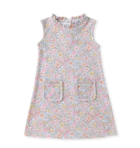 Floral Sleeveless Pocket Dress