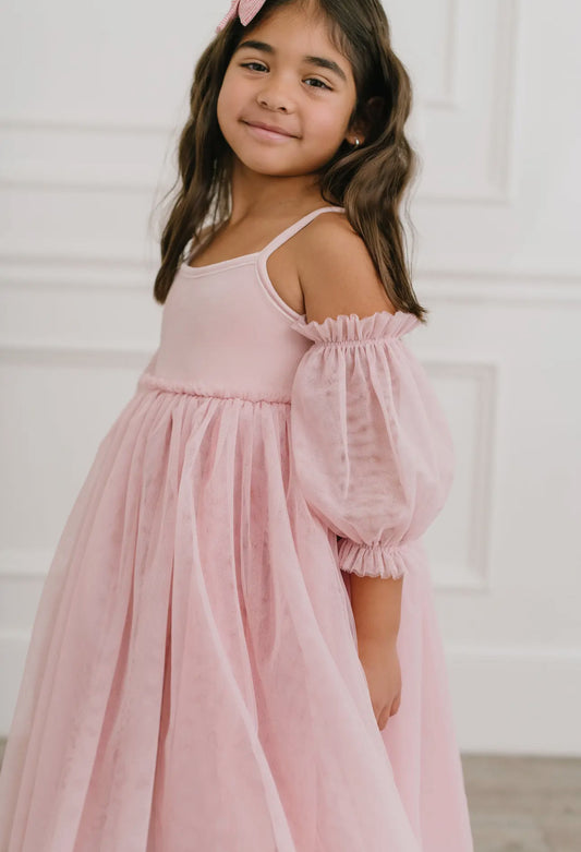 Everly Dress in Pink Rose Ombré