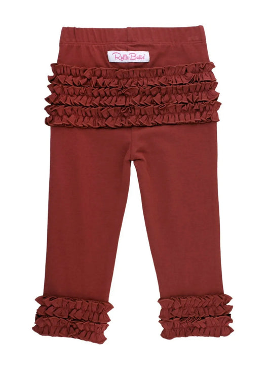 Rosewood Solid Ruffle Leggings