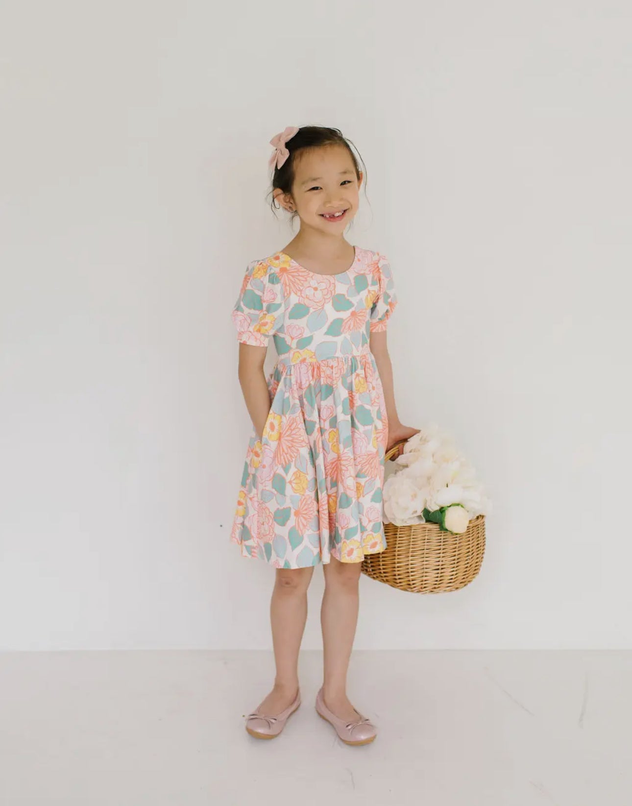 Puff Twirl in Soft Floral