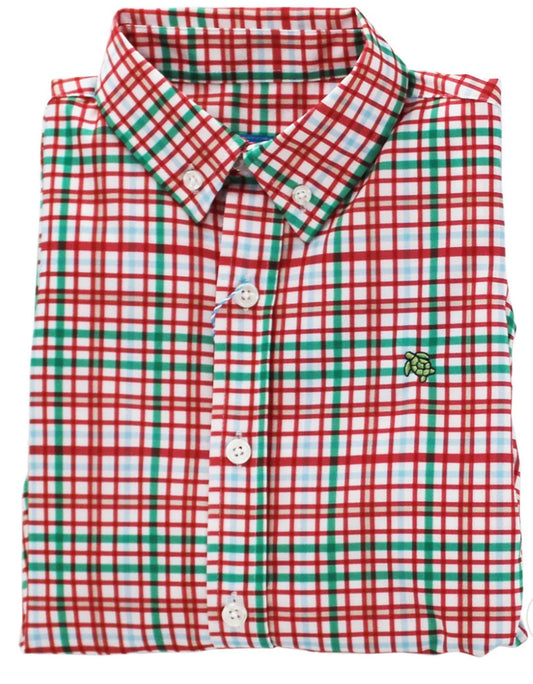 Performance Roscoe Button Down Shirt-Jingle Plaid