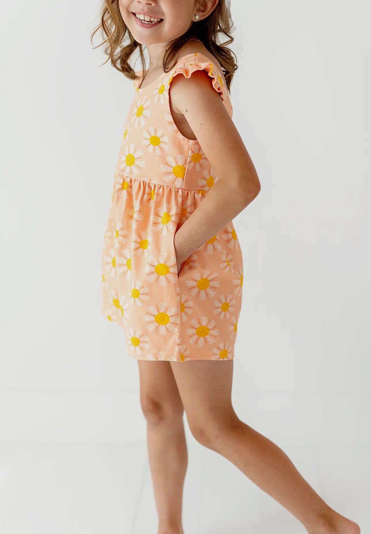 Macie Romper in Blooming Sunshine