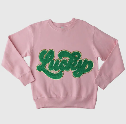 Chenille Lucky Sweatshirt