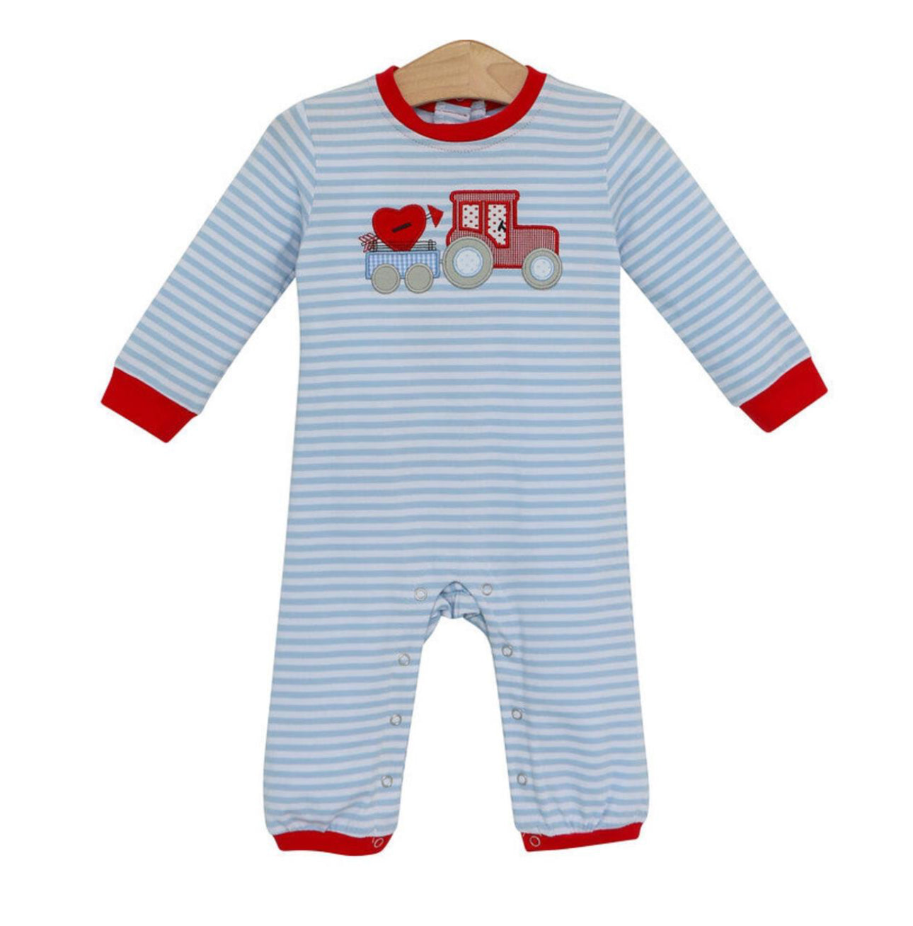 Heart Tractor Romper