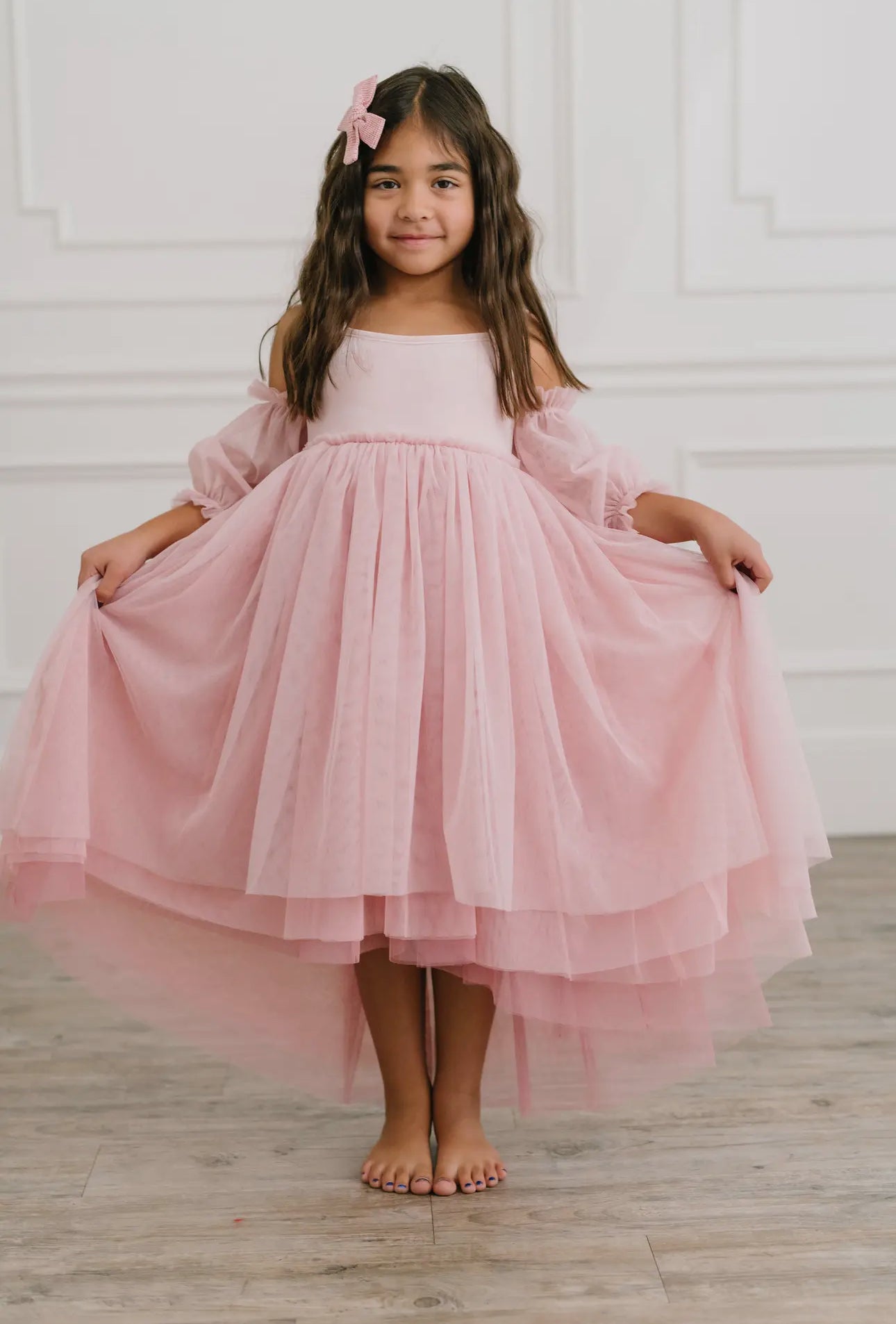 Everly Dress in Pink Rose Ombré