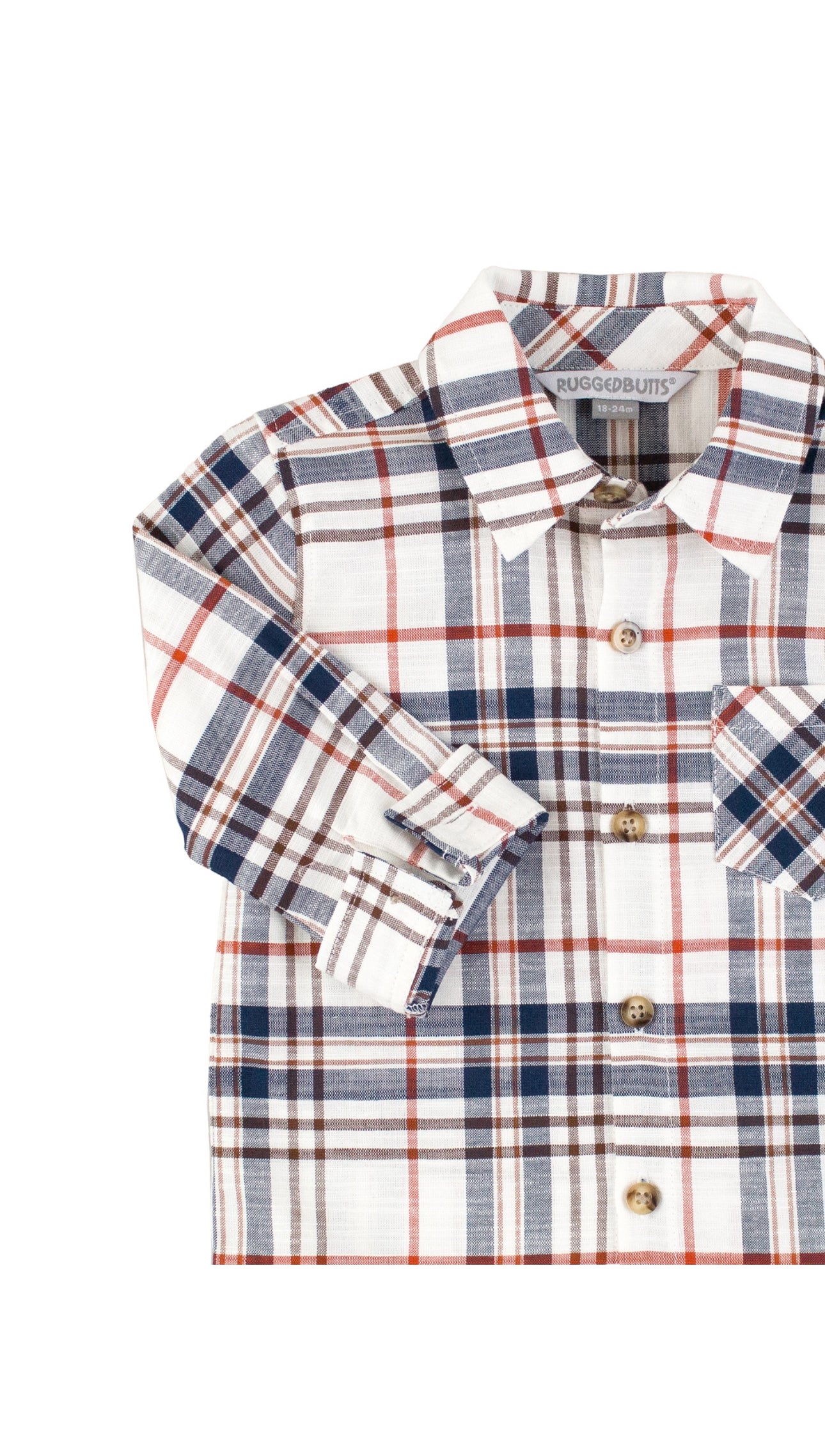 Long Sleeve Button Down- Homegrown Harvest Plaid