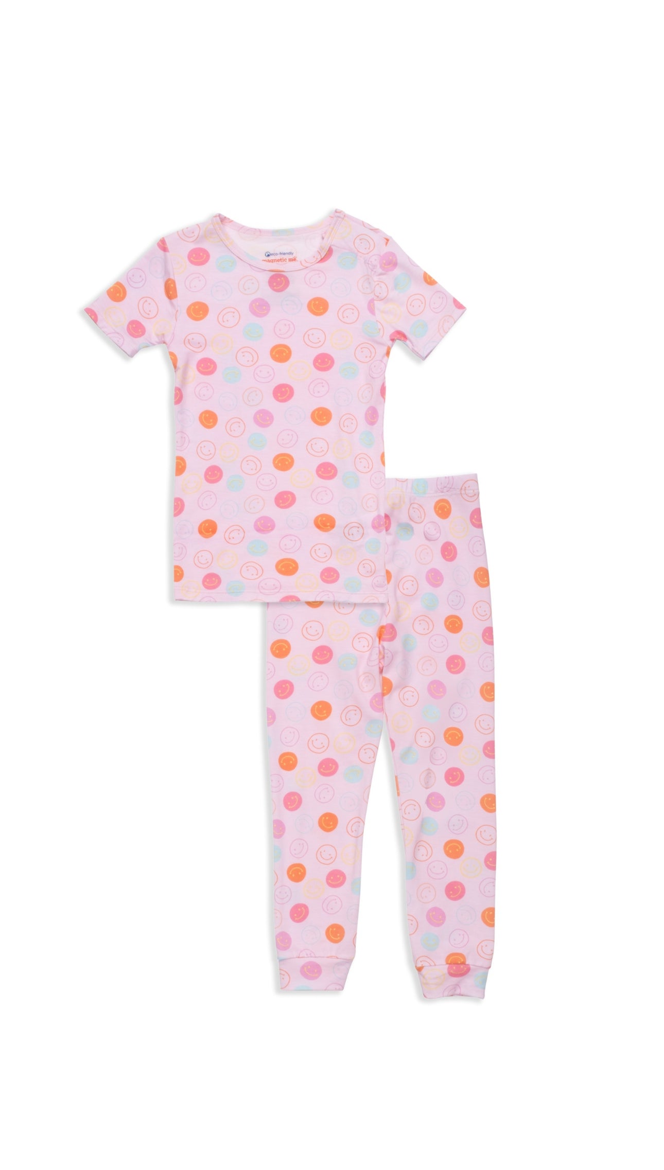 Pink Smile No Drama Pajama Short Sleeve Set