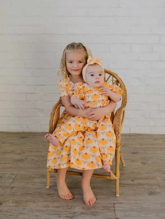 Rosie Romper in Sunflower