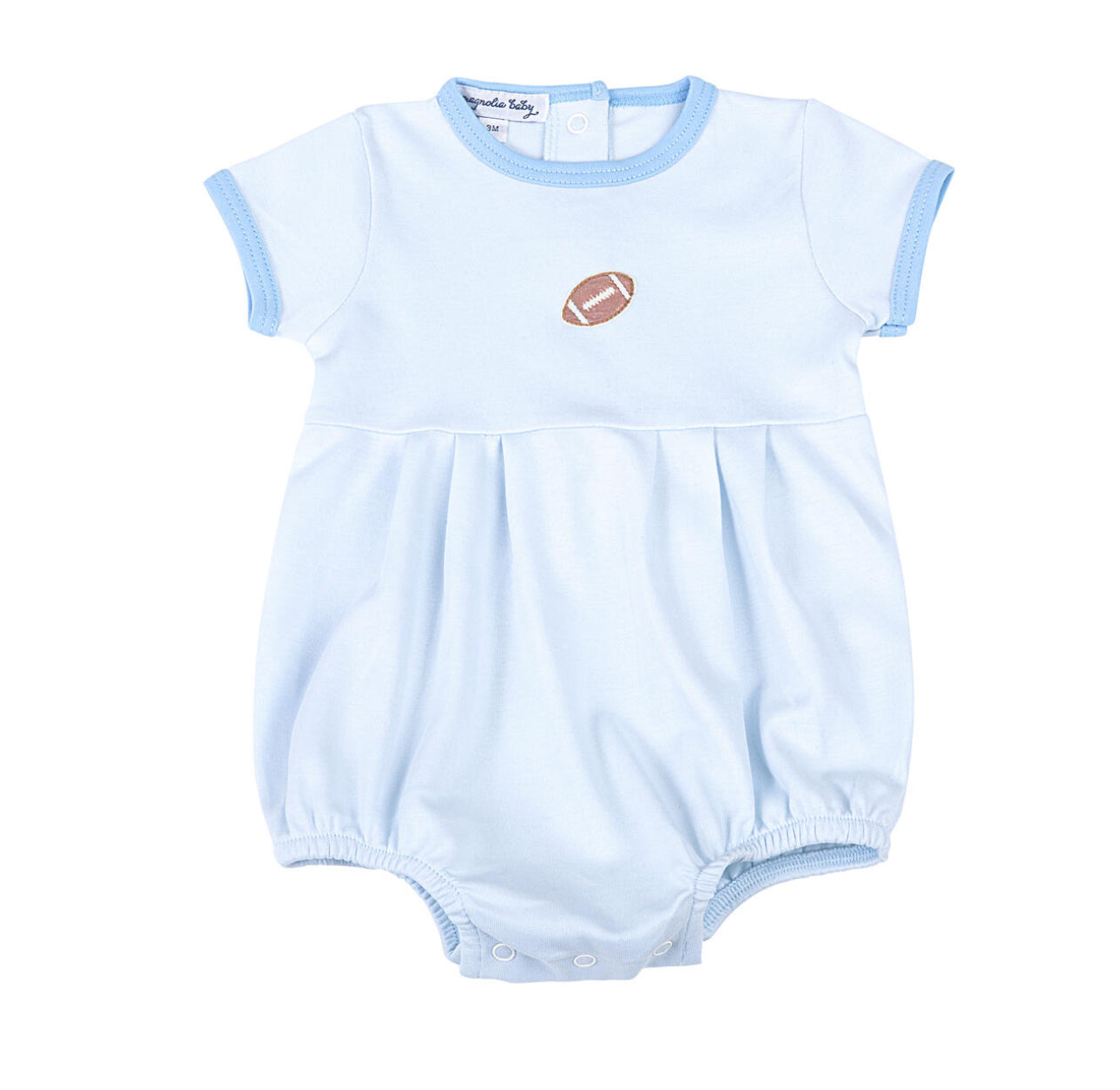 Darling Football Blue Emb S/S Boy Bubble