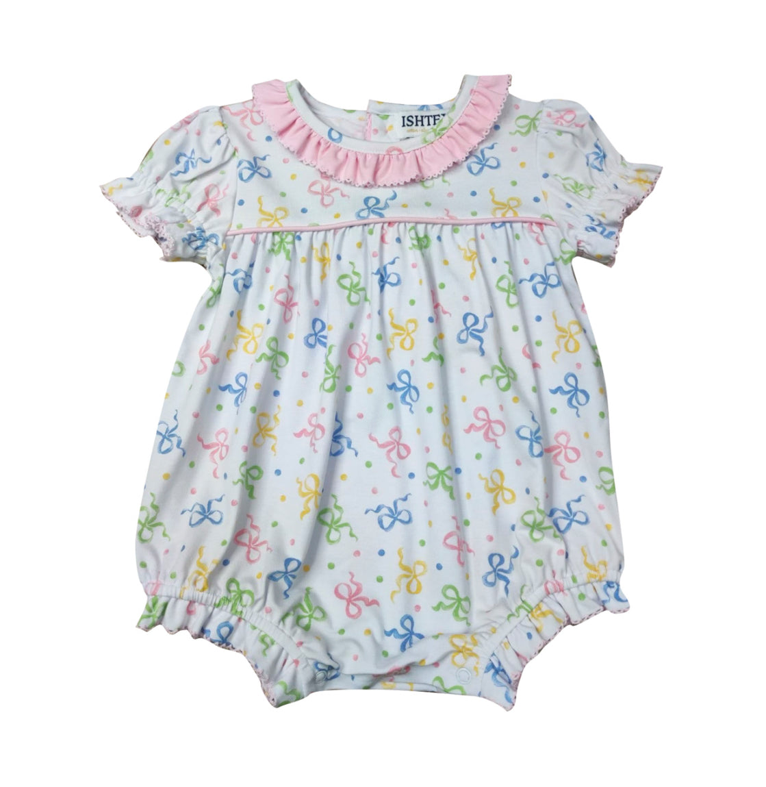 Girl’s Bow Bubble Romper
