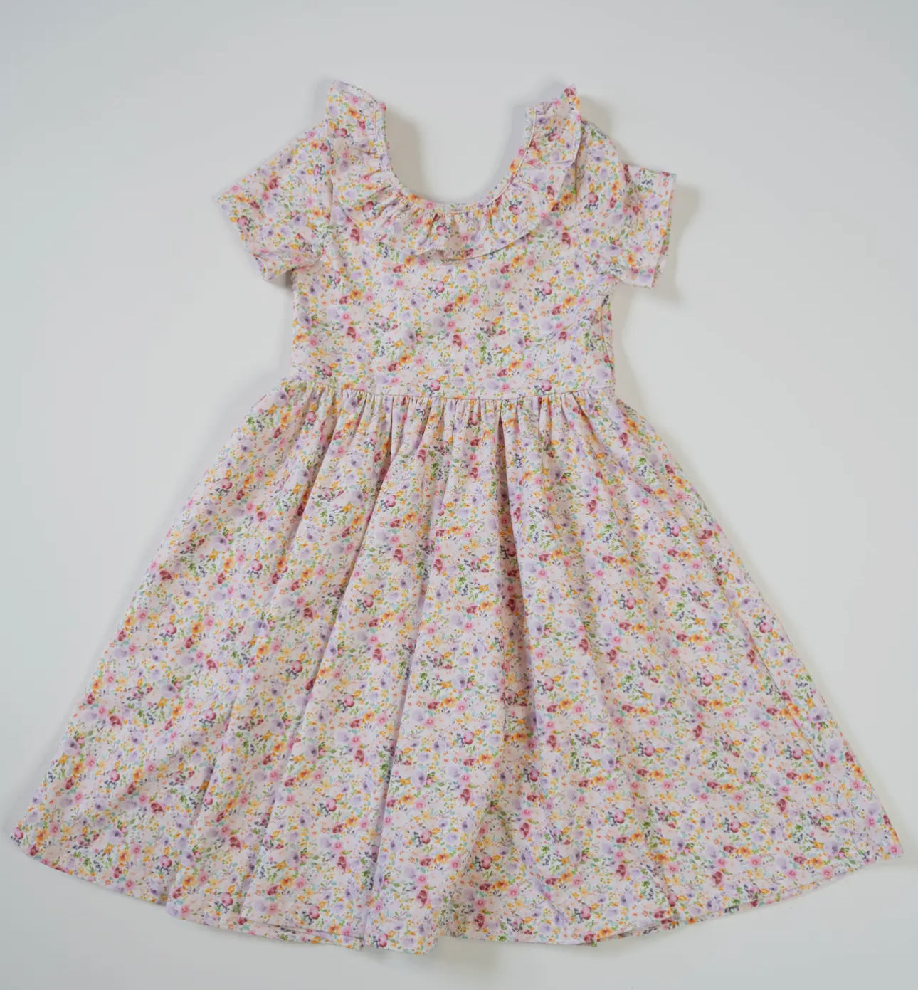 Harlow Dress in Watercolor Bloom, Pocket Twirl Dress