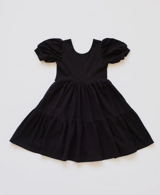 Puff Dress in Midnight