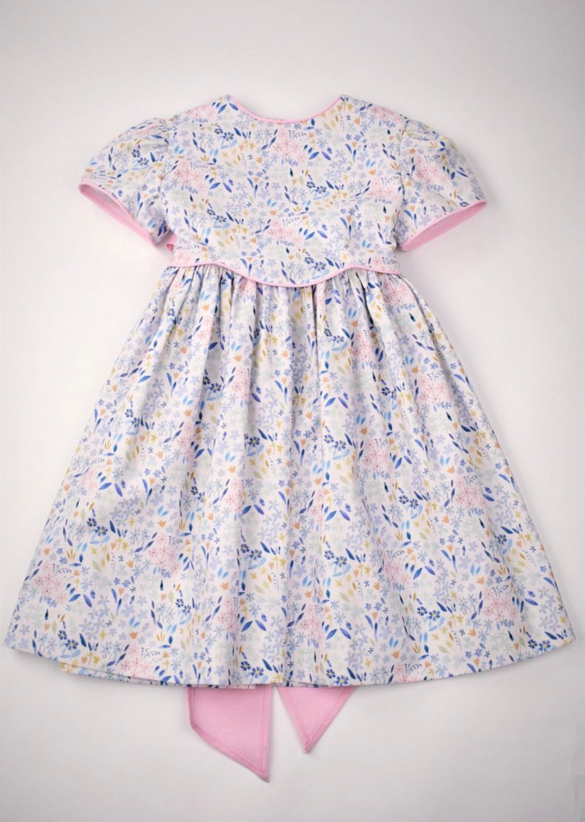 Blue Bell Print, WAISTLINE DRESS