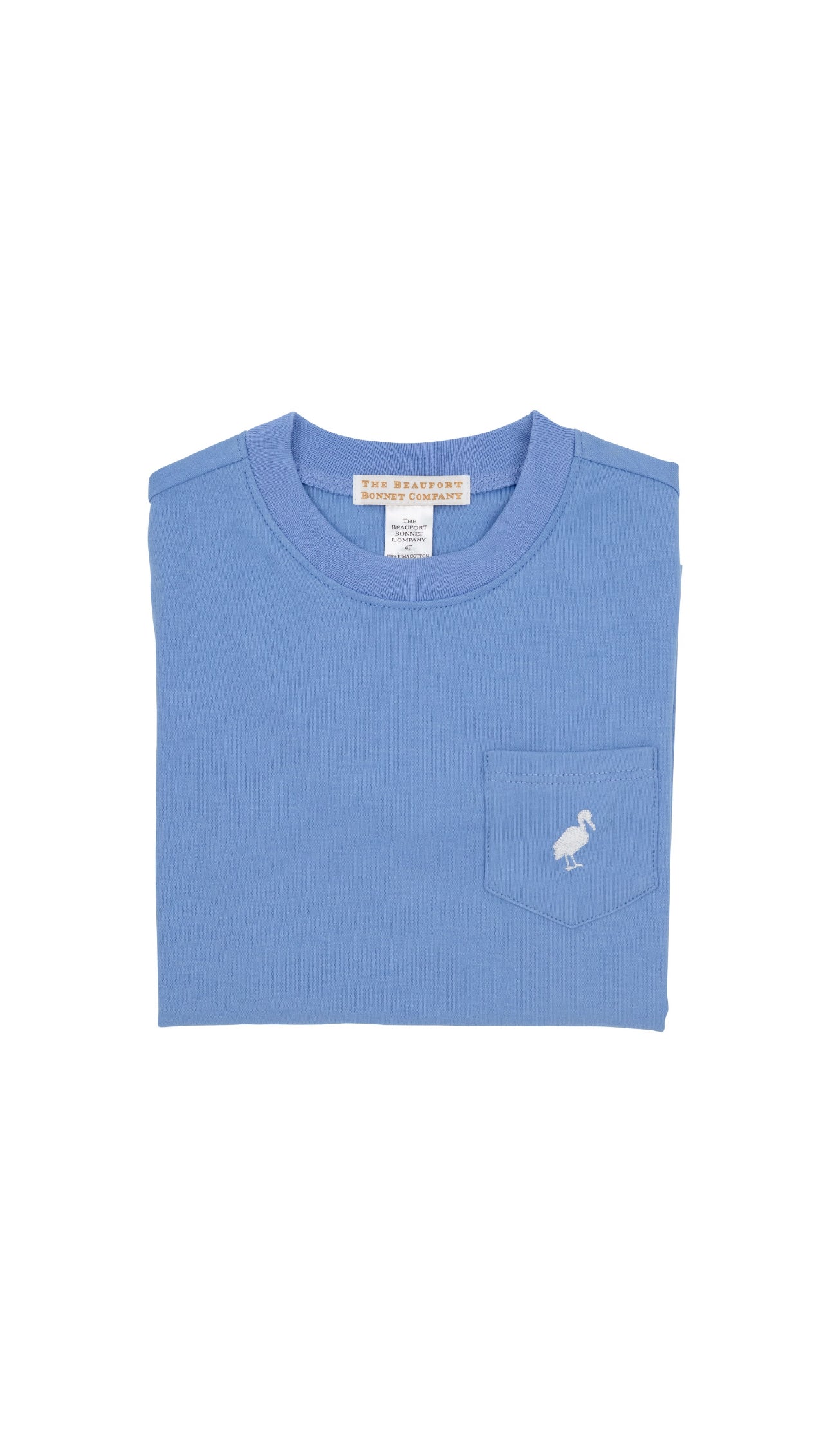 Carter Crewneck-Pocket and Stork, Barbados Blue, Worth Avenue White