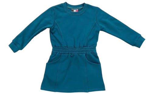 Vivi Sweatshirt Dress-Teal