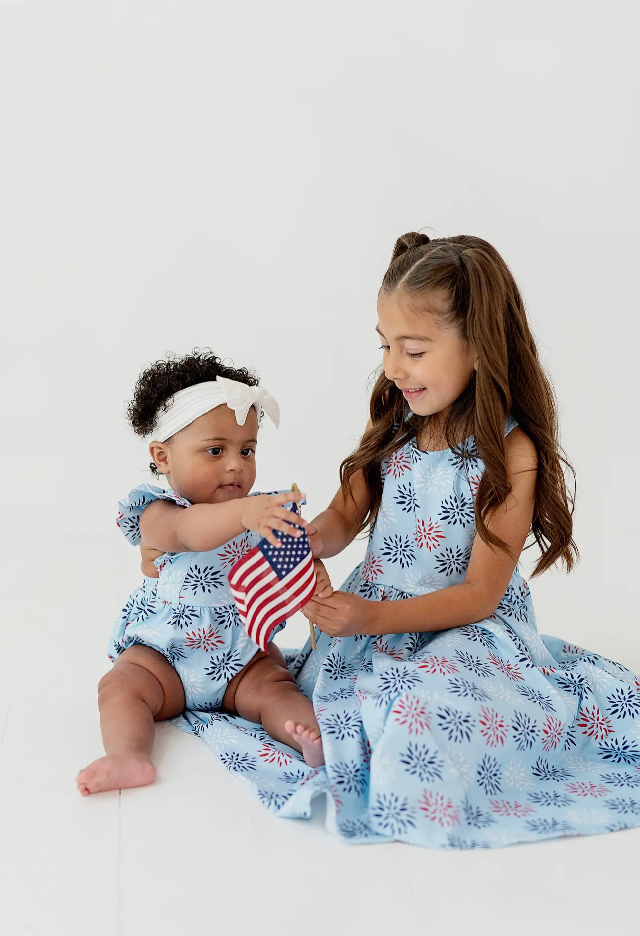 Emmy Romper in Firework, 4th of July