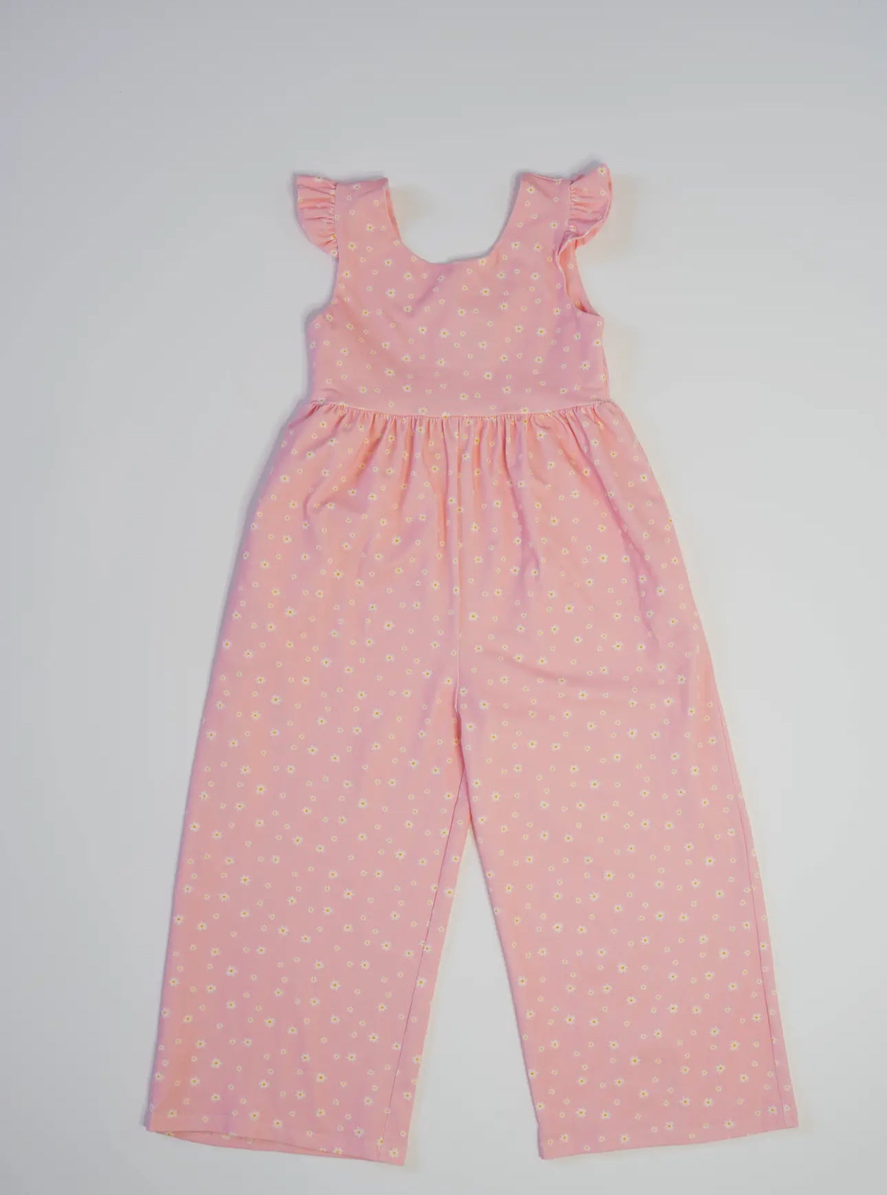 Ruffle Romper in Pink Petals