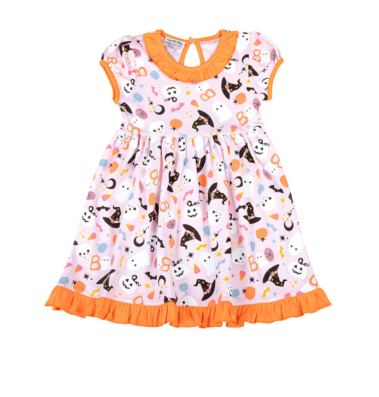 A Little Bit Batty Printed S/S Toddler Dress