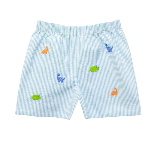 Dino Leo Short, Freshly Mint Seersucker