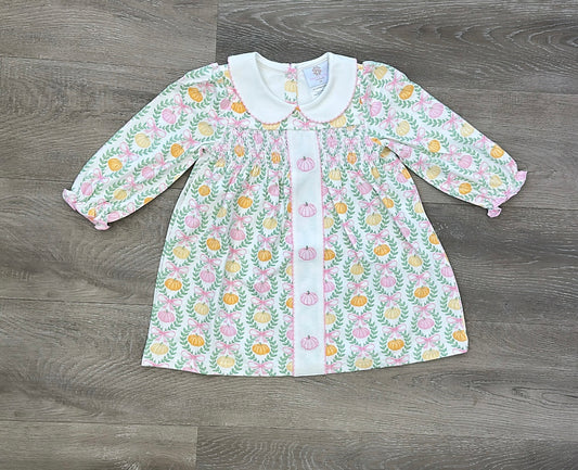 Pumpkin Embroidery Dress