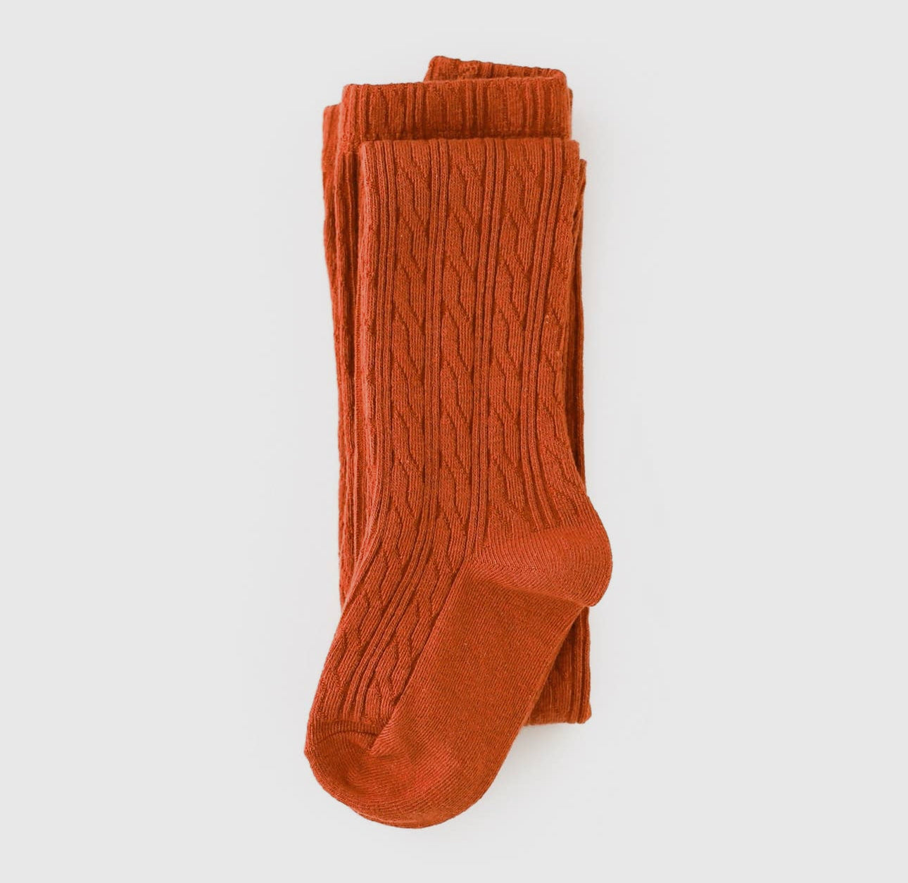 Persimmon Cable Knit Tights